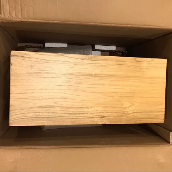 18" Wood Kitchen Step Stool Natural  - Hearth & Hand™ with Magnolia - Picture 8 of 10